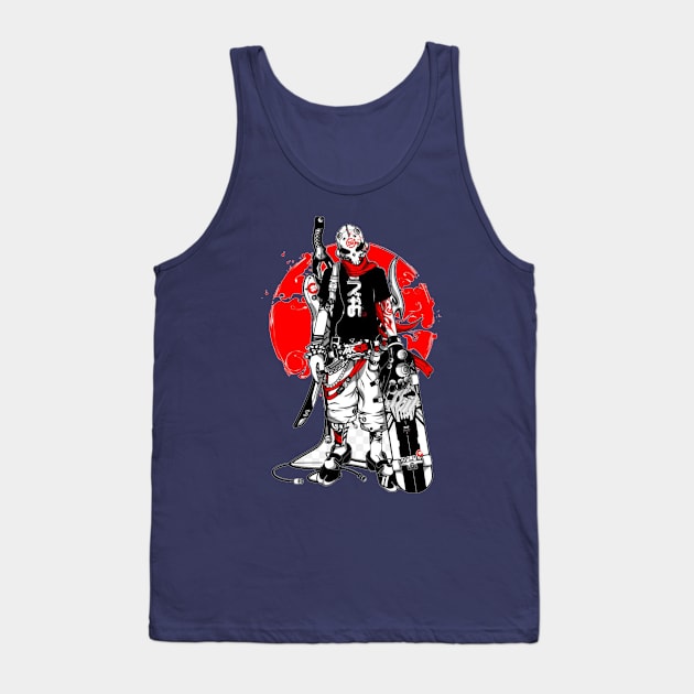 Cute Skating Monster Tank Top by Seopdesigns